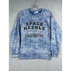 MV Sport Women's Space Needle Seattle Shirt Pull Over Size S